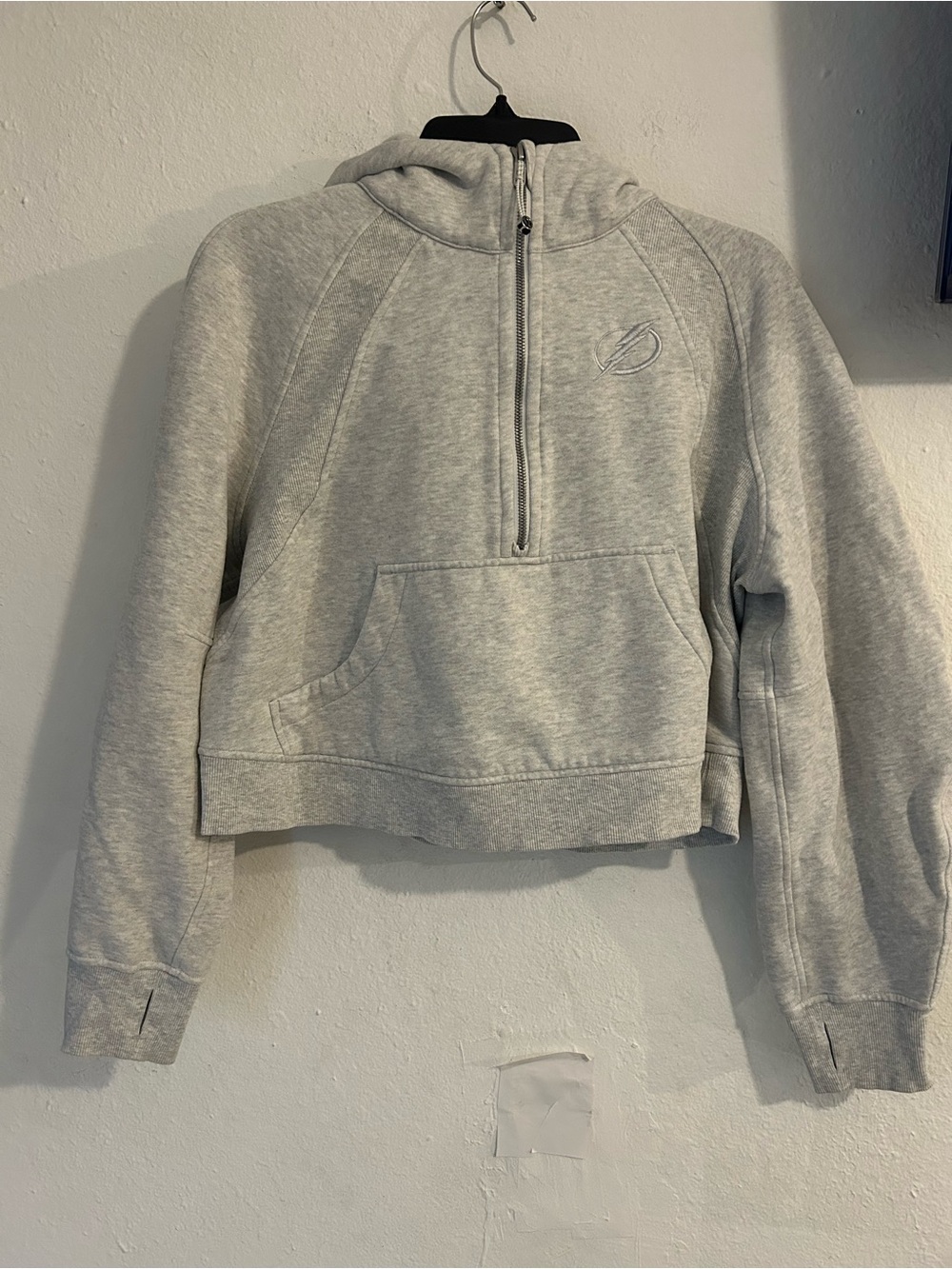Lululemon scuba oversized half zip hoodie heathered core ultra light gray m/L